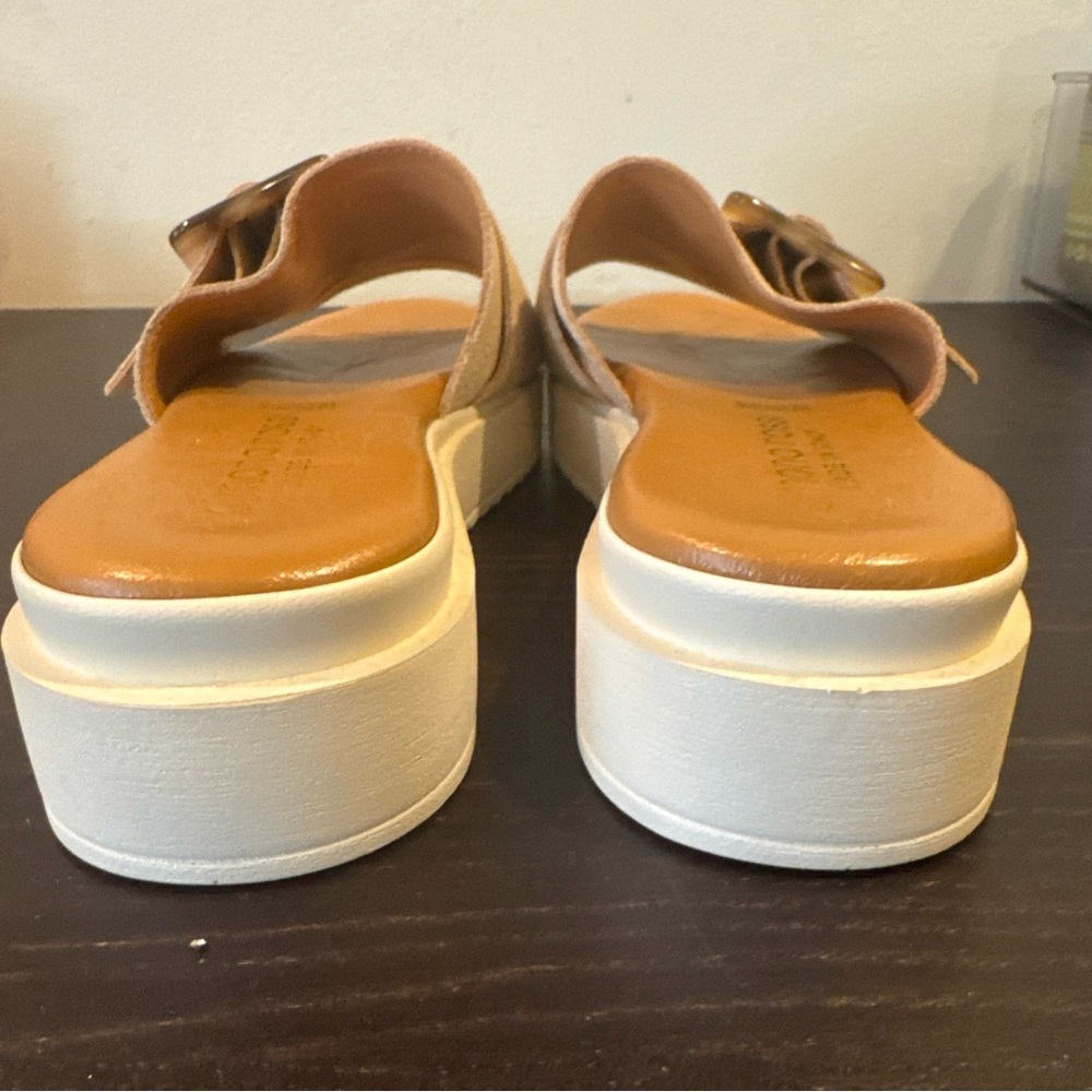 Beige Mules with Buckle by - Picture 4 of 9